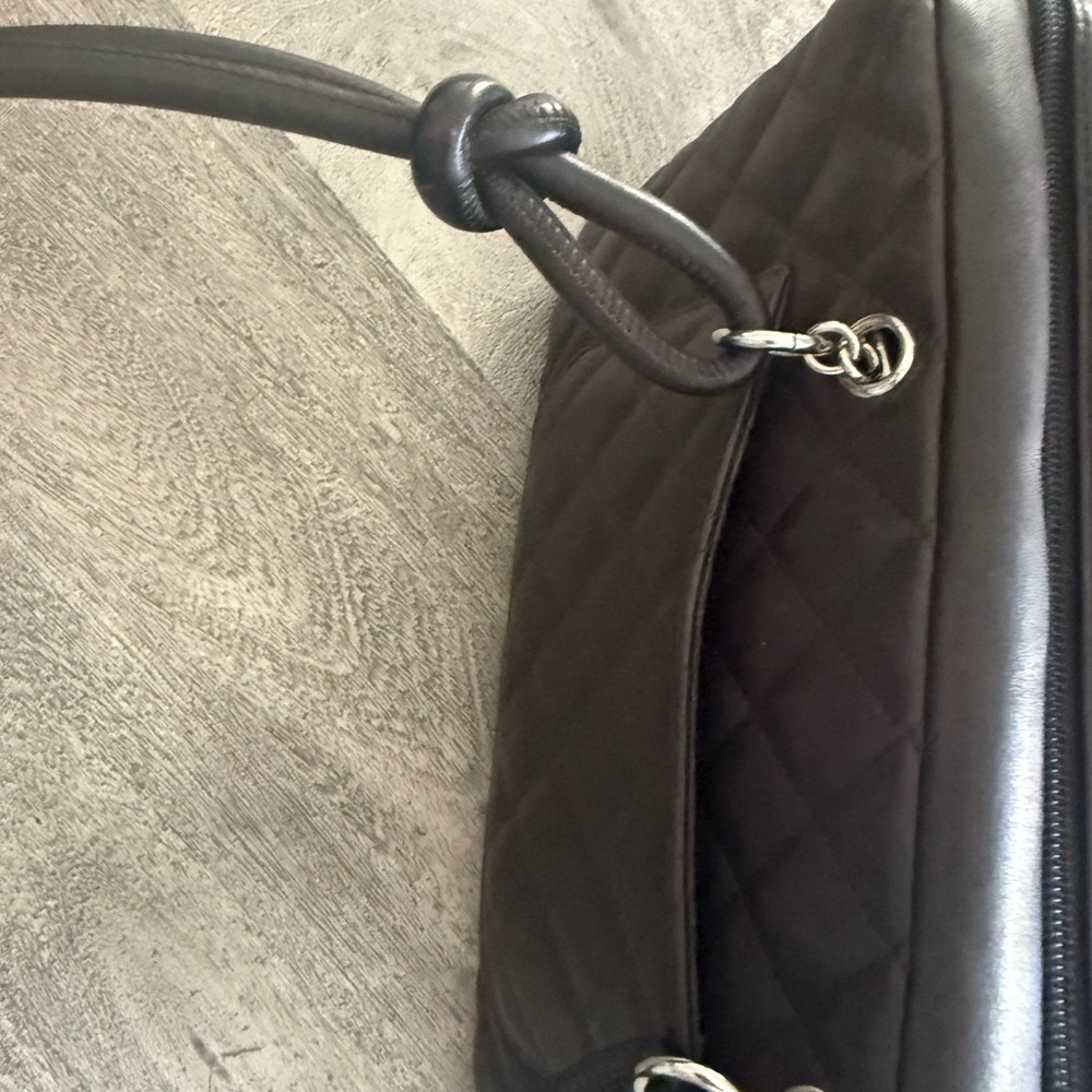 Chanel CC Chocolate Quilted Cambon Ligne Bowler Shoulder Bag - Picture 11 of 16
